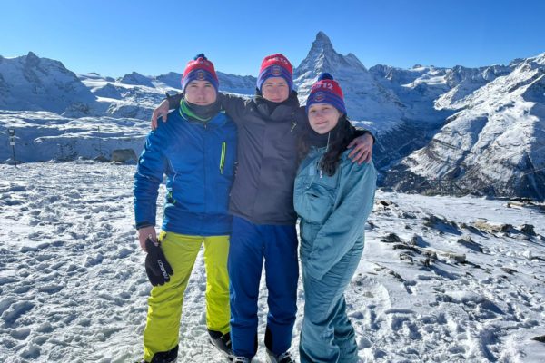 Max, Felix u. Franzi am Matterhorn